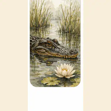 Alligator keychain design